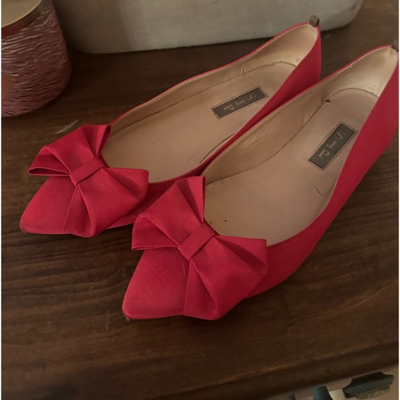 SJP by Sarah Jessica Parker pink Bow Flats. Rare sample color never sold online - Picture 3 of 5